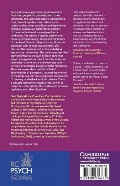 Psychopathology of Rare and Unusual Syndromes