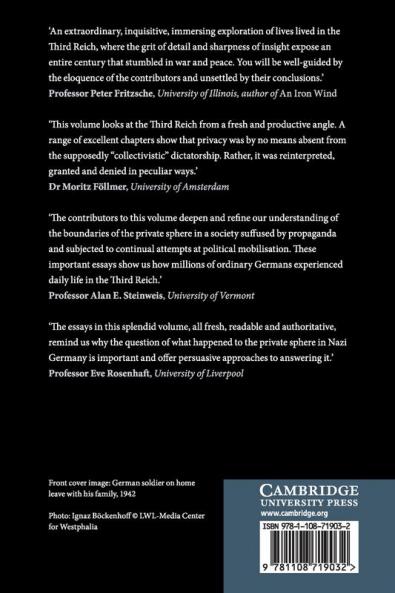 Private Life and Privacy in Nazi Germany