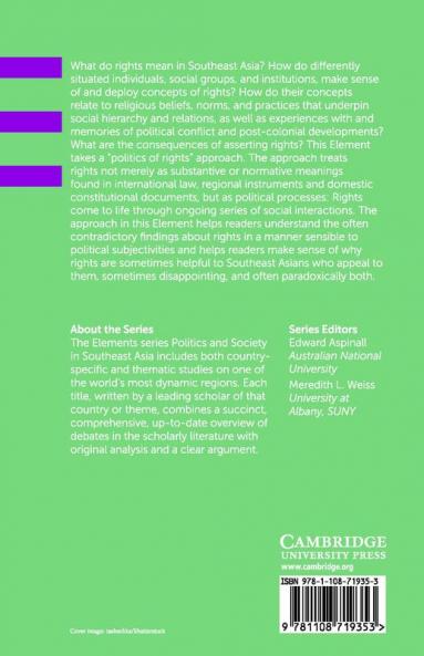 The Politics Of Rights And Southeast Asia