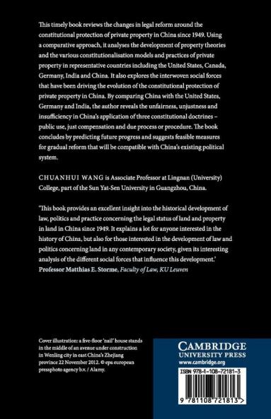 The Constitutional Protection of Private Property in China
