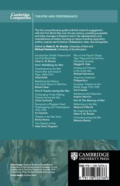 Cambridge Companion to British Theatre of the First World War