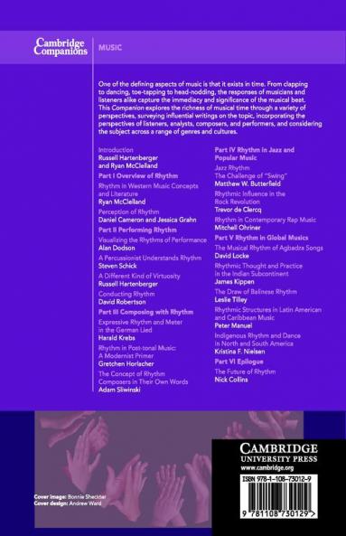 The Cambridge Companion to Rhythm