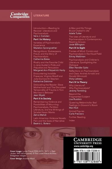 The Cambridge Companion to Literature and Psychoanalysis