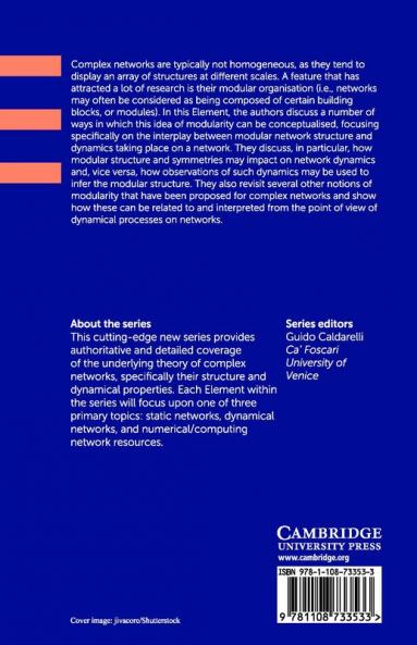 Modularity and Dynamics on Complex Networks