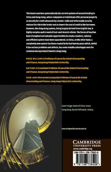 Secured Finance Law in China and Hong Kong