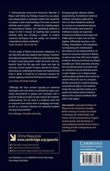 Numerical Methods in Physics with Python