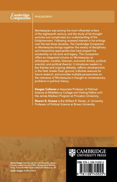 The Cambridge Companion to Montesquieu
