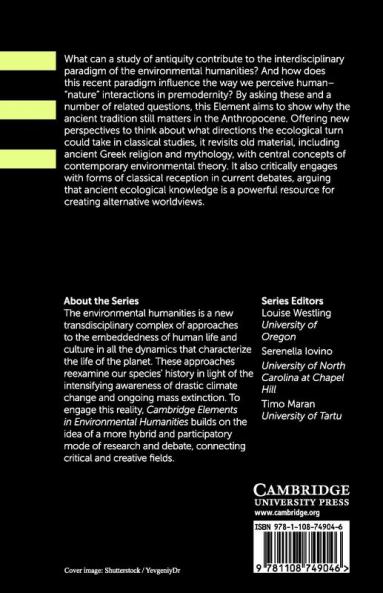 The Environmental Humanities and the Ancient World