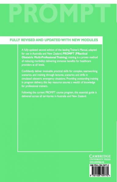 PROMPT Trainer's Manual: Australian-New Zealand Edition