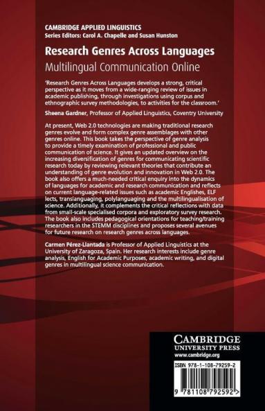 Research Genres Across Languages