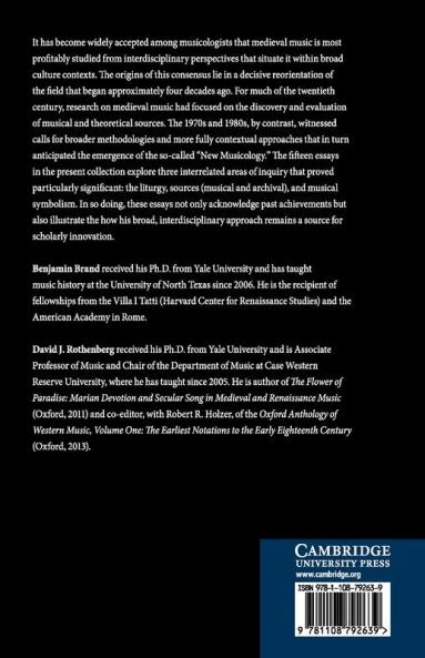 Music and Culture in the Middle Ages and Beyond