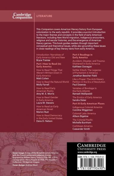 The Cambridge Companion to Early American Literature