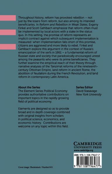 Reform and Rebellion in Weak States