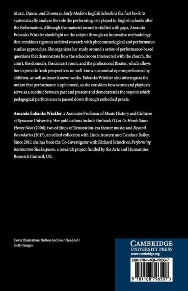 Music Dance and Drama in Early Modern English Schools