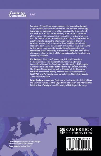 The Cambridge Companion to European Criminal Law