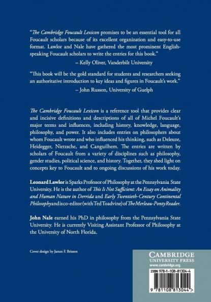 The Cambridge Foucault Lexicon