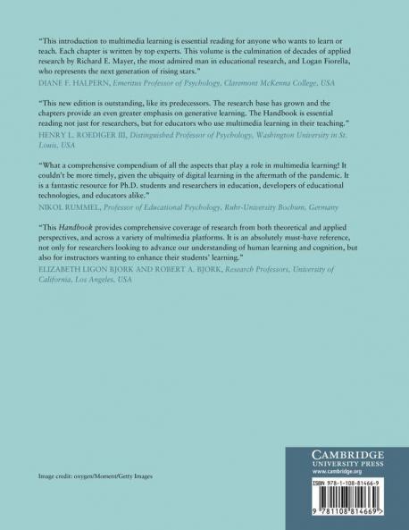 The Cambridge Handbook of Multimedia Learning