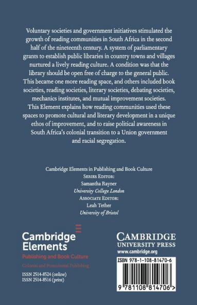 Reading Spaces in South Africa 1850-1920s