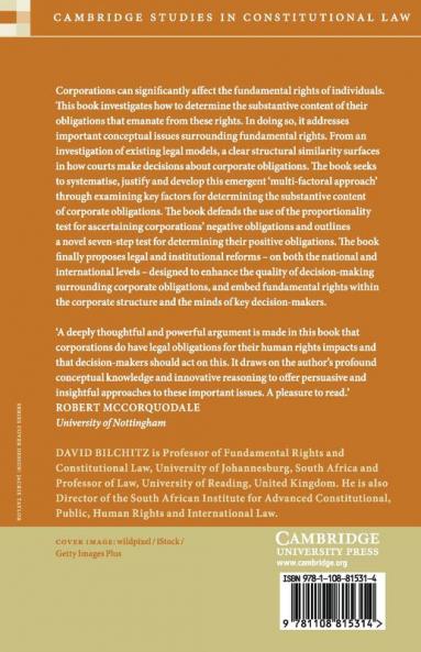 Fundamental Rights and the Legal Obligations of Business