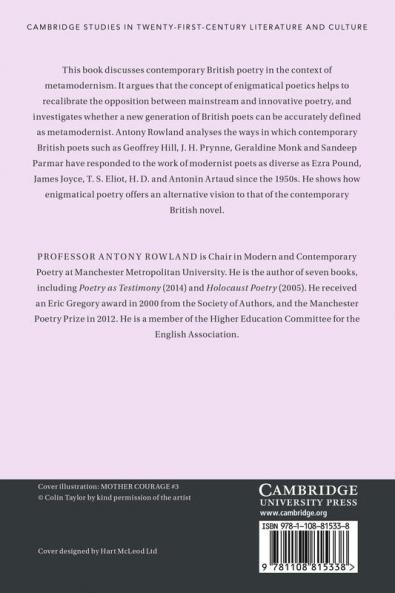 Metamodernism and Contemporary British Poetry