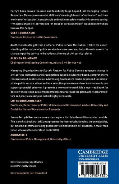 Managing Organizations to Sustain Passion for Public Service