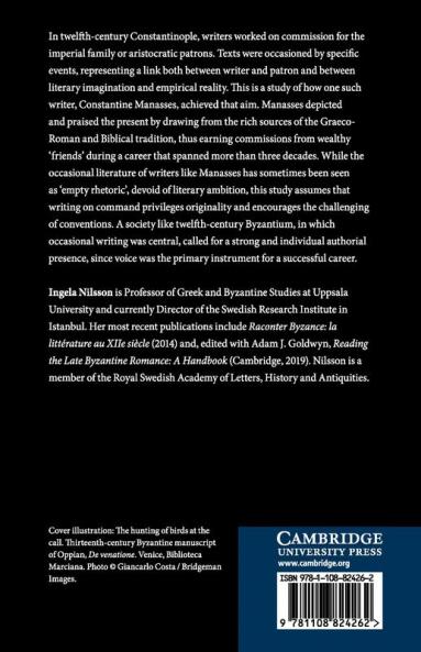 Writer and Occasion in Twelfth-Century Byzantium