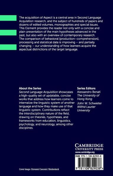 The Acquisition of Aspect in a Second Language