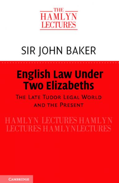English Law Under Two Elizabeths