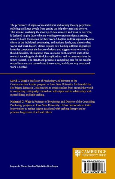 The Cambridge Handbook of Stigma and Mental Health