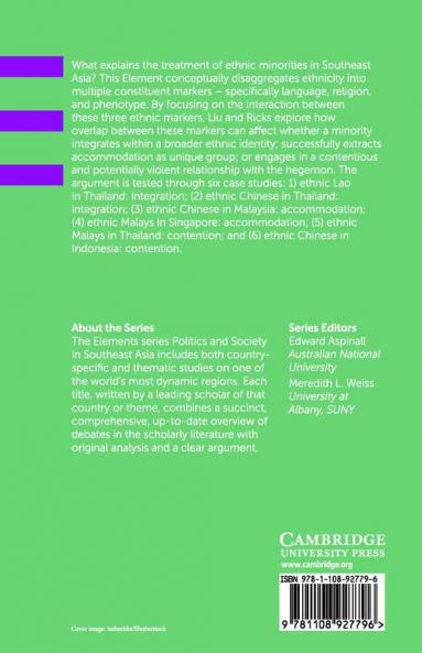 Ethnicity and Politics in Southeast Asia