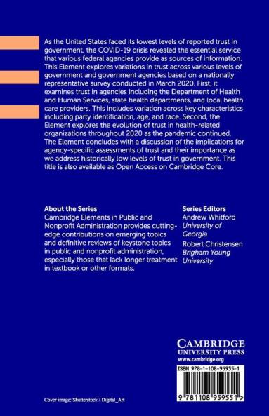 Trust in Government Agencies in the Time of COVID-19