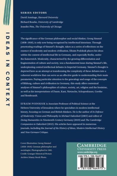Georg Simmel and German Culture