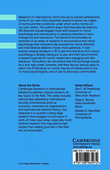 International Norms Moral Psychology and Neuroscience