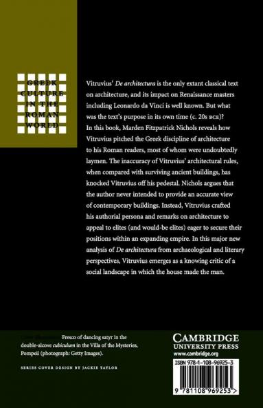 Author and Audience in Vitruvius' De architectura