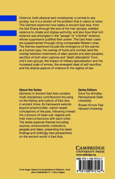 Violence and the Rise of Centralized States in East Asia