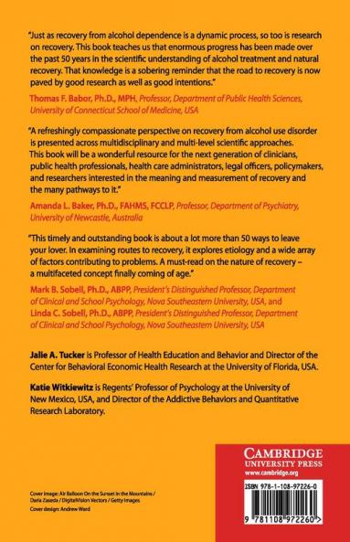 Dynamic Pathways to Recovery from Alcohol Use Disorder