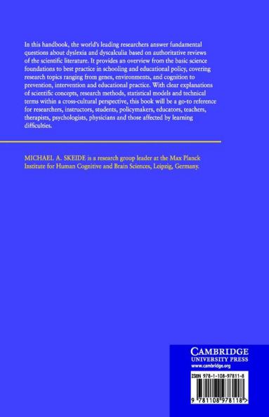 The Cambridge Handbook of Dyslexia and Dyscalculia