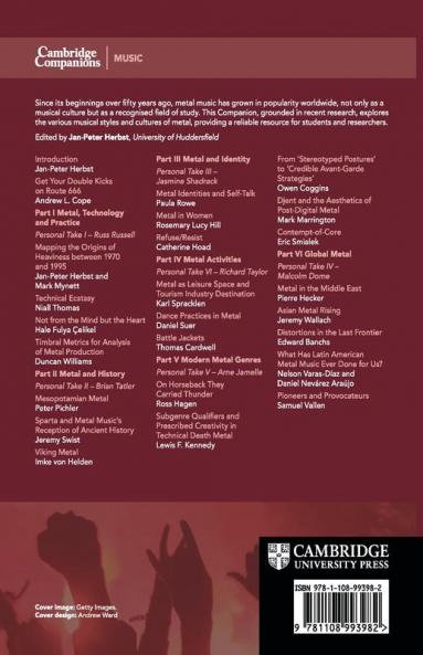 Cambridge Companion to Metal Music
