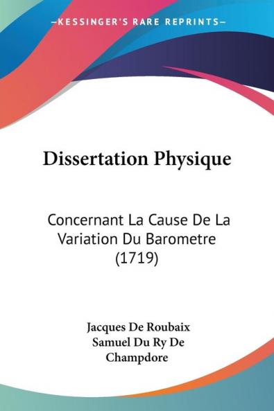 Dissertation Physique