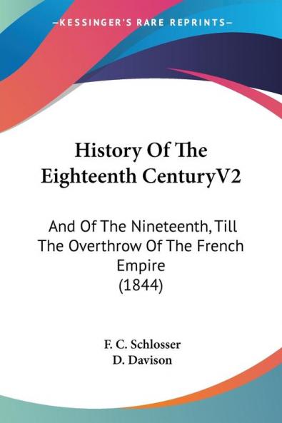 History Of The Eighteenth CenturyV2
