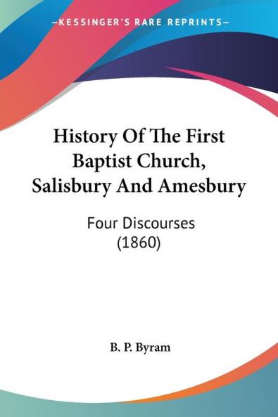 History Of The First Baptist Church Salisbury And Amesbury