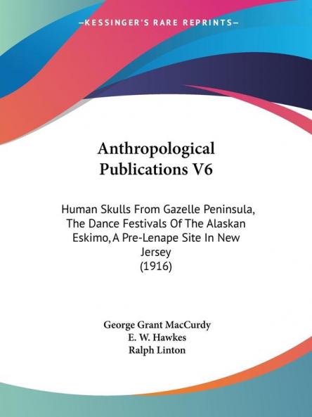 Anthropological Publications V6