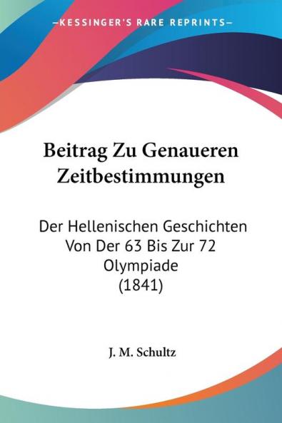 Beitrag Zu Genaueren Zeitbestimmungen