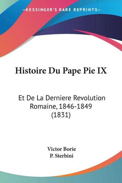 Histoire Du Pape Pie IX