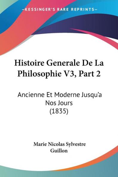 Histoire Generale De La Philosophie V3 Part 2