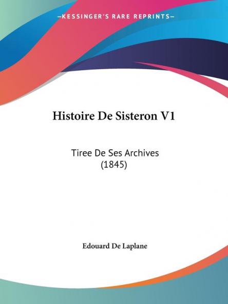 Histoire De Sisteron V1