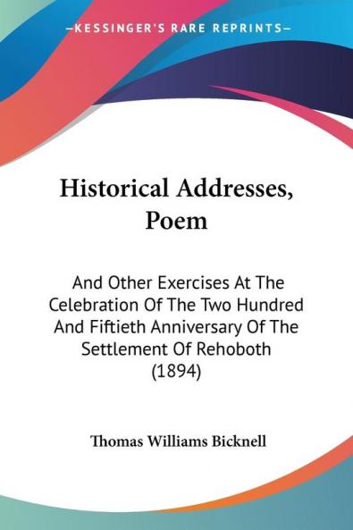 Historical Addresses Poem