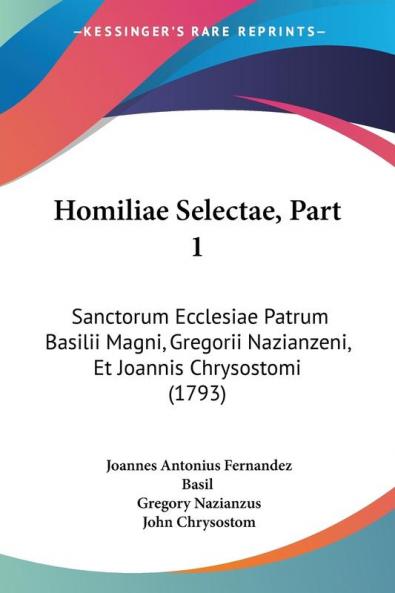 Homiliae Selectae Part 1