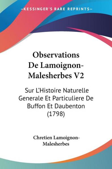 Observations De Lamoignon-Malesherbes V2