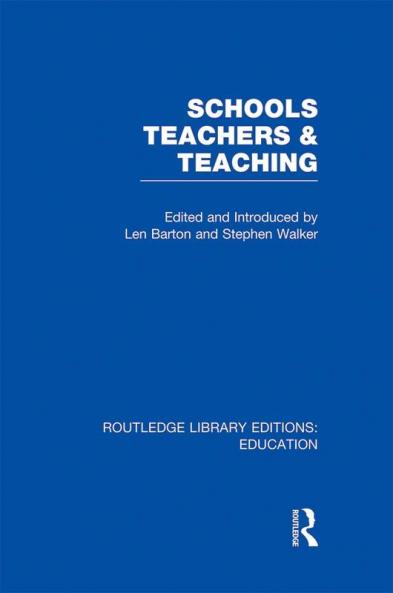 Schools Teachers and Teaching (RLE Edu N)